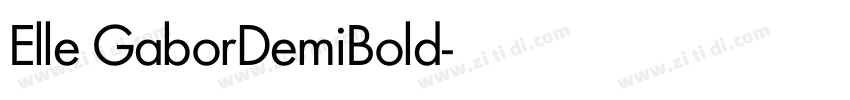 Elle GaborDemiBold字体转换 Elle GaborDemiBold字体转换